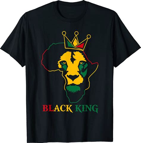 Lion Juneteenth Black King African American Black Pride T Shirt Size Up