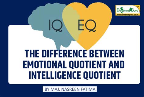 The Difference Between Emotional Quotient And Intelligence Quotient