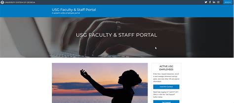 Human Resources Usg Faculty And Staff Portal University System Of