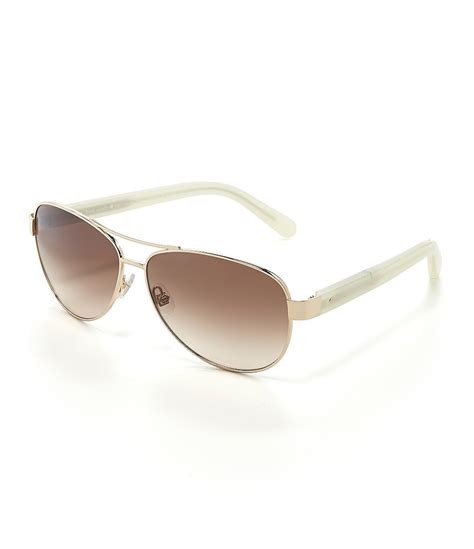 kate spade new york dalia 2 double bridge aviator sunglasses dillards