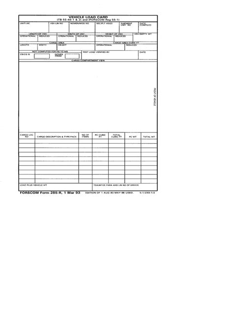 Forscom Form 285 R Fill Online Printable Fillable Blank Pdffiller