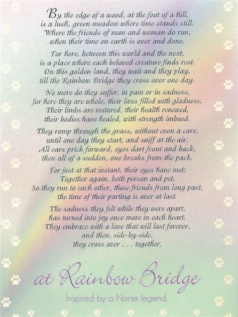 Color your own flowers at home for spring. HoppingHammy's image | Rainbow bridge poem, Pet poems ...