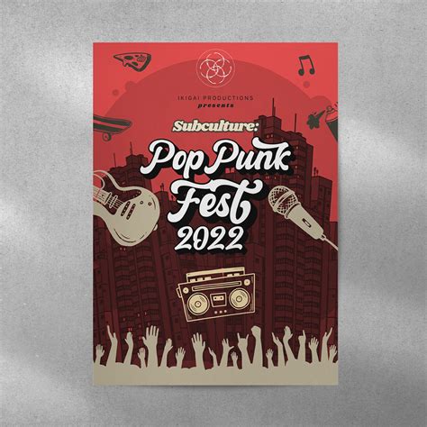 Poster Design For Pop Punk Fest 2022 By Raymon Bosquillos For Ikigai