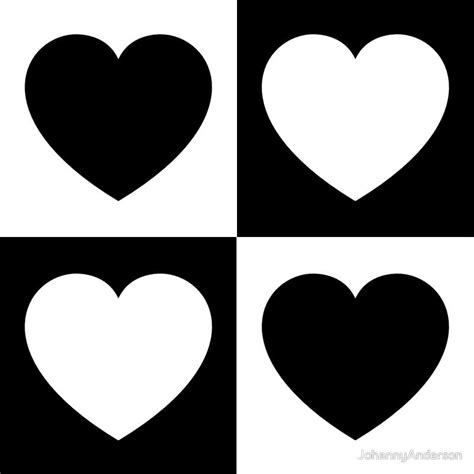 Black And White Hearts Black And White Heart Black And White Decor