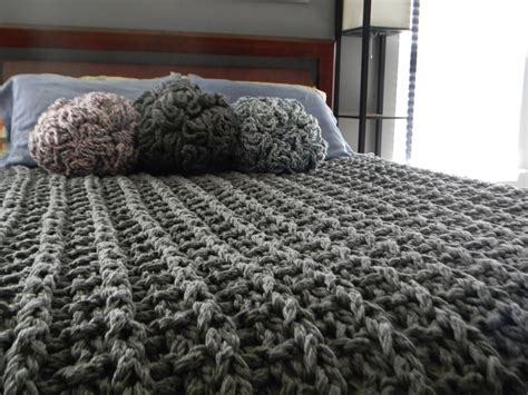 Giant Super Chunky Knit Blanket Pattern Pattern Only