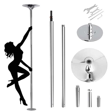 ZENY Removable Dancing Pole Kit Portable Stripper Spinning Dance Pole For Exercise Club Party
