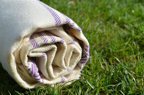 Dandelion Ivory Basic Pattern Naturally Dyed Cotton Turkish Towel