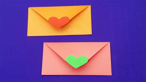 Easy Origami Envelope Diy Envelope Making With Color Paper Homemade
