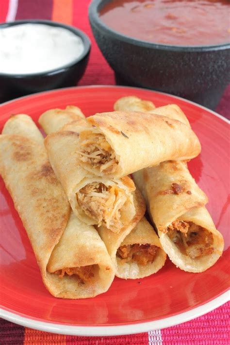 Chicken Taquitos Recipe With Cheese Lady And The Blog