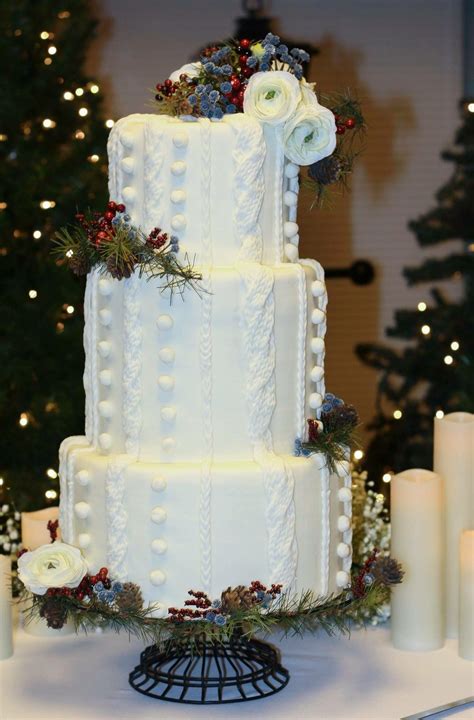 My Beautiful Winter Wedding Cake Sweatercake Winter Wedding Cake