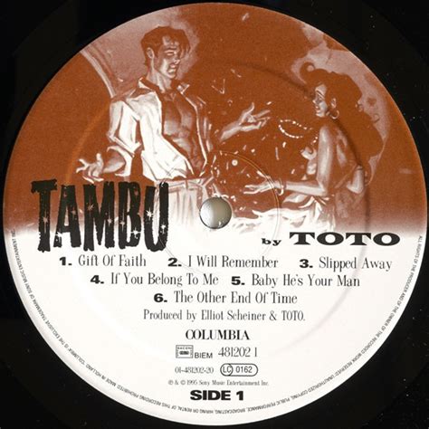 Vinyle Toto Tambu 1995 Groupe AmÉricains Histoires De Vinyles