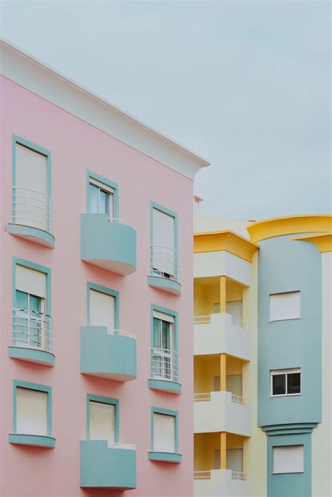 20 Pastel Wallpaper Pastel Pink And Light Blue Building
