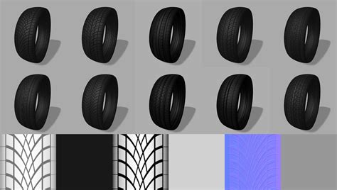 Artstation Tyre Tread Vol 01 Texture Maps Resources