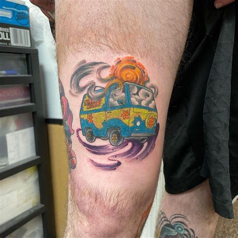 Mystery Machine Tattoo By Chris Curtis In 2023 Scooby Doo Tattoo