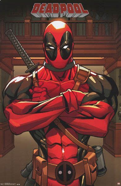 Deadpool Anti Hero Marvel Comics Poster 22x34 Deadpool