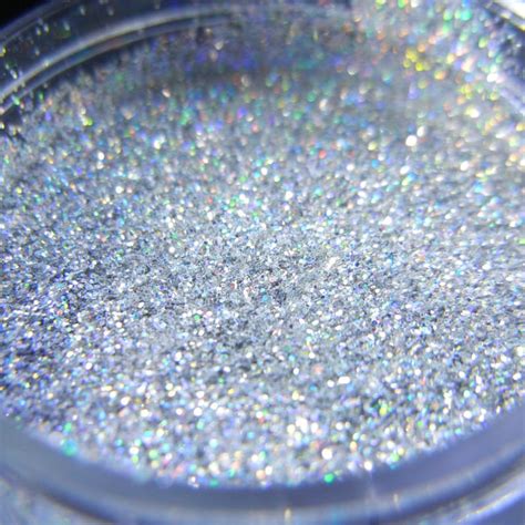 Silver Holographic Glitter Silver Glitter Solvent Glitter Etsy