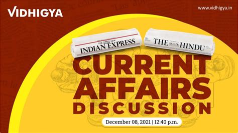 Daily Current Affairs Indian Express The Hindu Newspaper Discussion
