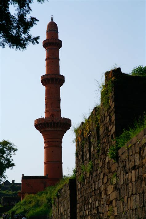Chand Minar With Ruins Daulatabad Is A 14th Century Fort C Flickr