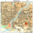 Saginaw Michigan Street Map 2670520