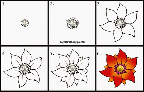 Gambar 24 Gambar Sketsa Bunga Pensil Mudah Dibuat Contoh Ditiru Di
