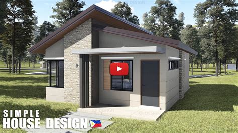 Simple House Design 2020 55 Sqm Floor Area 2 Bedrooms Skillion