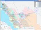 Alameda County, CA Wall Map Color Cast Style by MarketMAPS