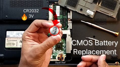 Laptop Cmos Battery Replacement Bios Battery Replacement Hp