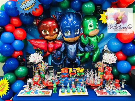 Pj Mask Birthday Party Ideas Photo 2 Of 39 Catch My Party