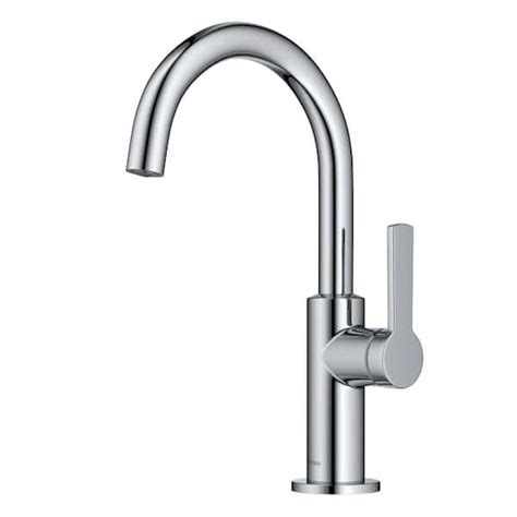 Kraus Oletto Single Handle Kitchen Bar Faucet In Chrome Kpf Ch The Home Depot