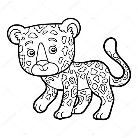 Livre De Coloriage Pour Les Enfants Jaguar Zoo Animal Coloring Pages