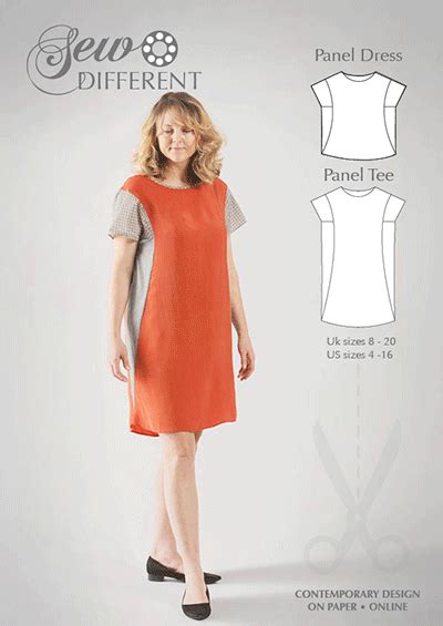 Panel Dress Multisize Sewing Pattern Sew Different