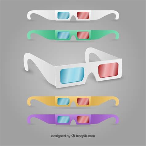 Free Vector 3d Glasses