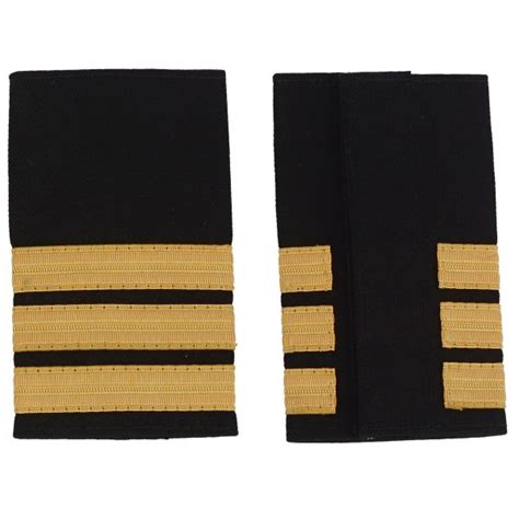 Pilot Captain Four Bar Gold Strips Pilot Epaulettes