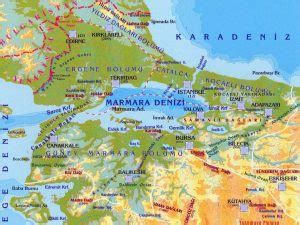 marmara fiziki haritası Marmara Bölgesi Uydu Harita