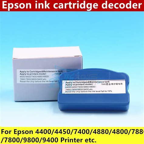 Epson Ink Cartridge Chip Resetter For 488048004450788078009800