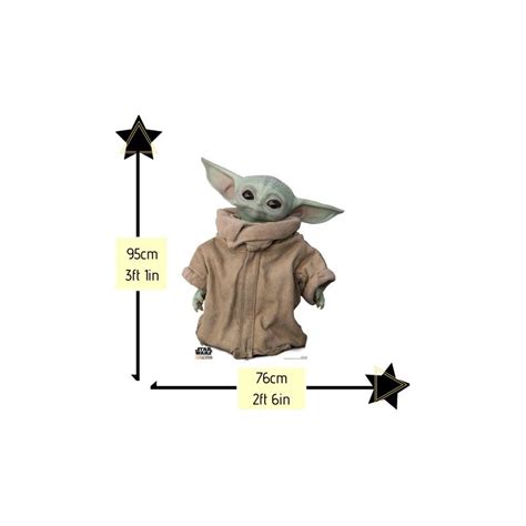 Star Sw Child Baby Yoda Cardboard Cutout