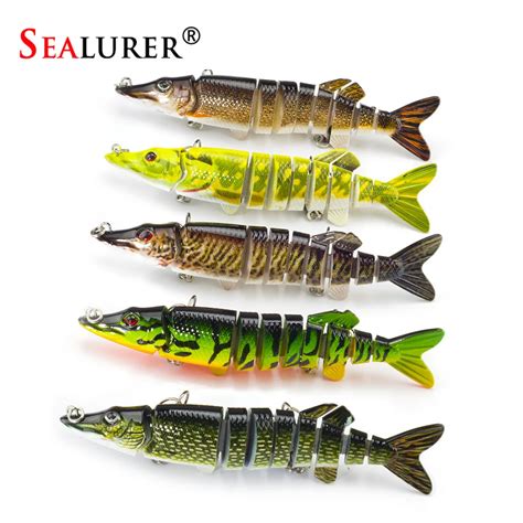 Sealurer 5pcslot Swimbait 125cm 20g Pike Lure 9 Segement Isca