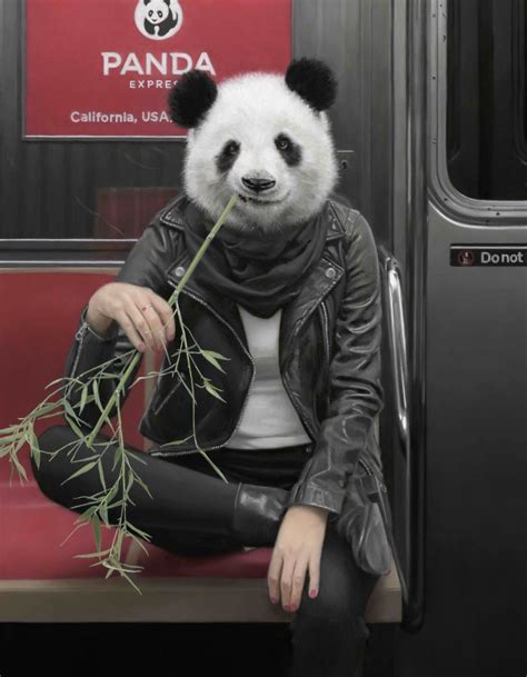 Passengers Paintings By Matthew Grabelsky Of Half Human Half Animal