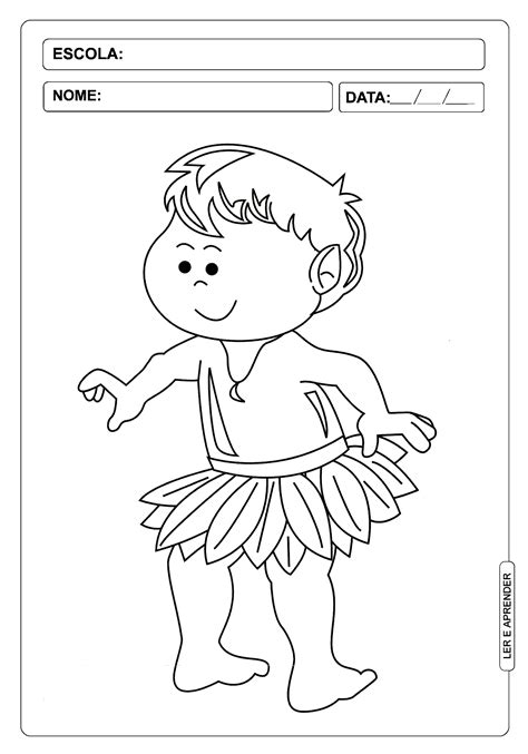 Atividade Curupira Educação Infantil