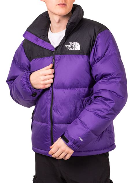 the north face 1996 retro nuptse jacket in peak purple dapper street