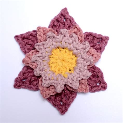 Fantasy Star Crochet Flower Pattern Crochet Arcade