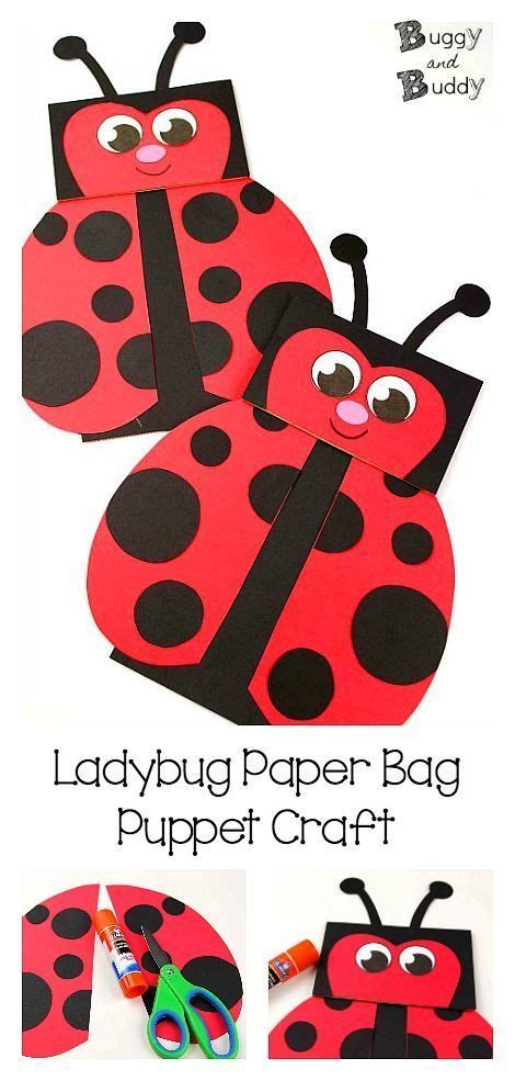 Make An Adorable Ladybug Paper Bag Puppet Using Our Free Template