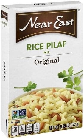 · near east couscous mix, roasted garlic & olive oil, 5.8 oz box. Near East Original Rice Pilaf Mix - 6.09 oz, Nutrition ...