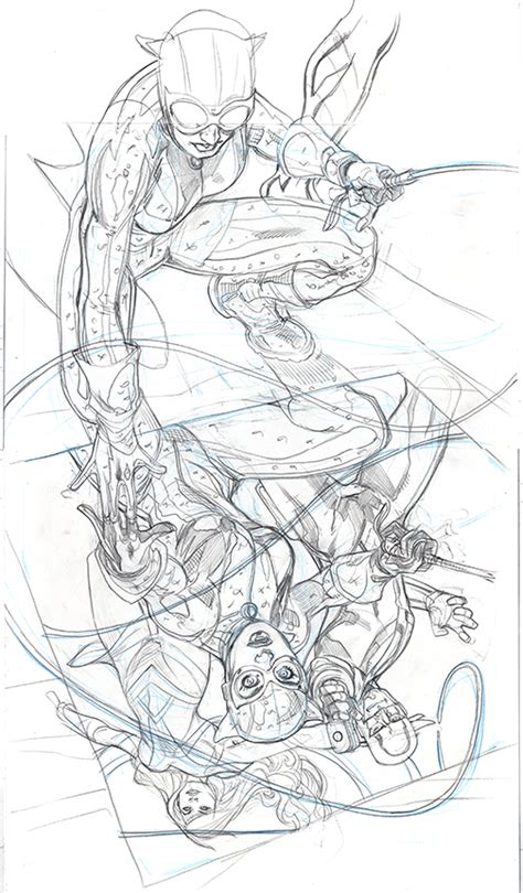 Catwoman 31 Cover Pencils By Terrydodson On Deviantart