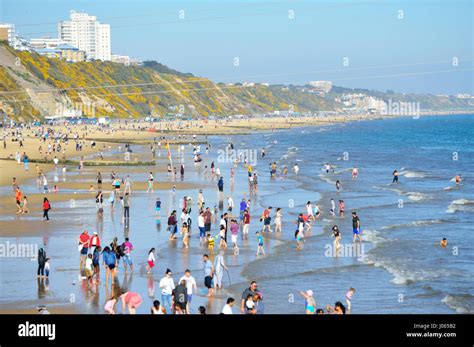 Crowded Bournemouth Beach Hi Res Stock Photography And Images Alamy