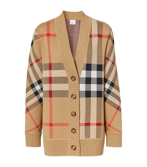 Womens Burberry Brown Vintage Check Cardigan Harrods Countrycode