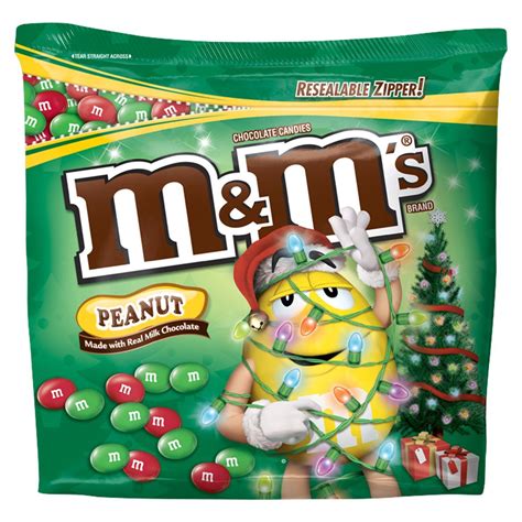Mandms Holiday Peanut Chocolate Candy Party Size 42 Ounce Bag Huge
