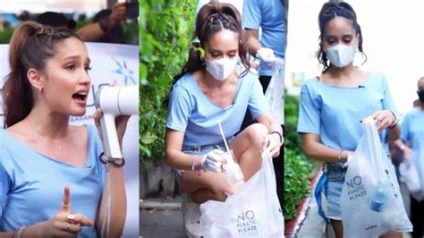 Artis Cinta Laura Bersihkan Sampah Di Kawasan Citayam Fashion Week
