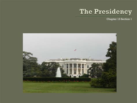 Ppt The Presidency Powerpoint Presentation Free Download Id2598947