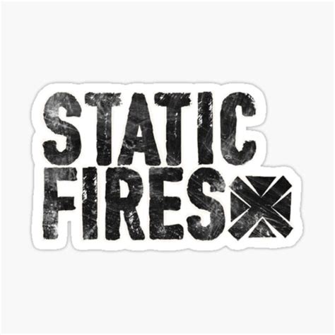Static Fires Small Logo Sticker For Sale By Static Fires Redbubble